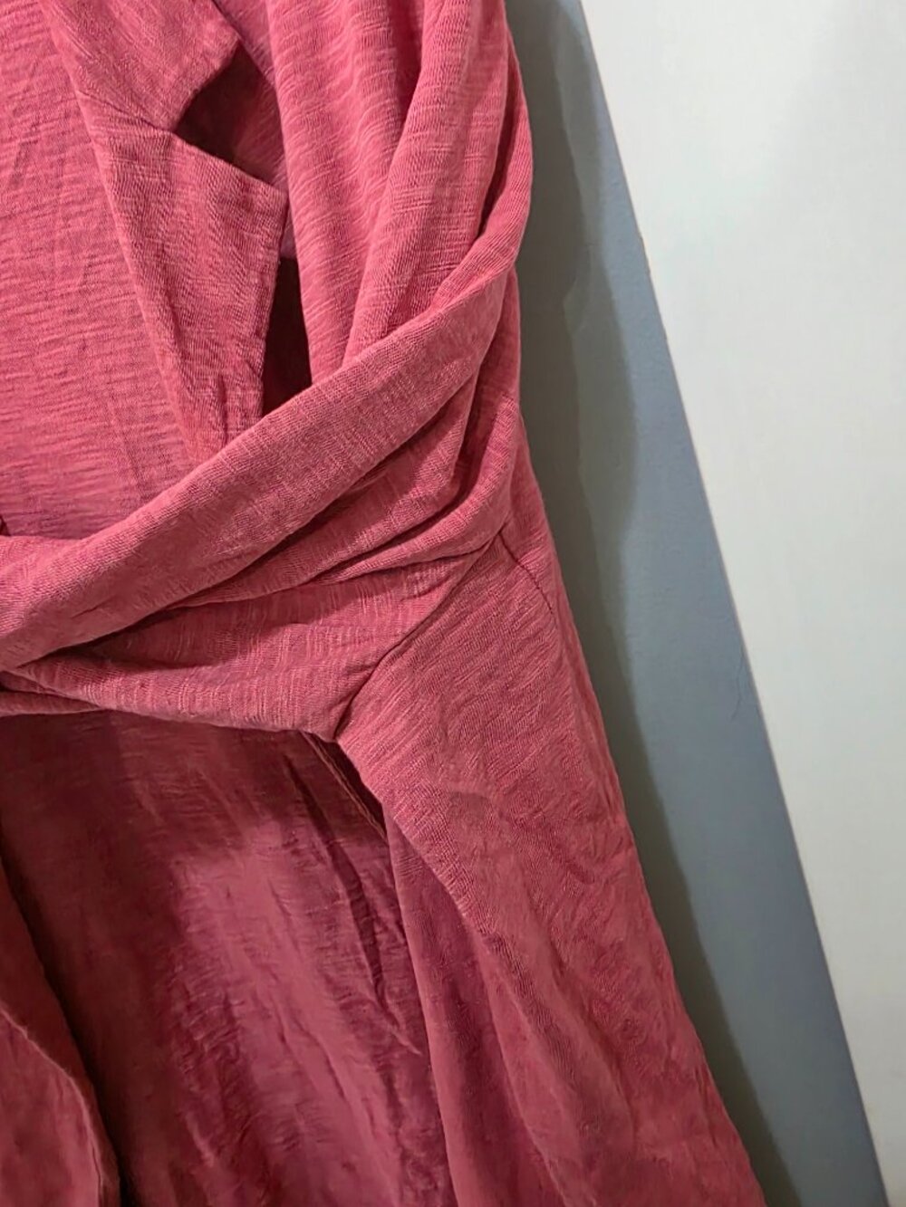 CHICO'S XXL (4) Pink Cotton Modal Open Cardigan Sweater Plus Size Knit Blazer - Picture 9 of 11